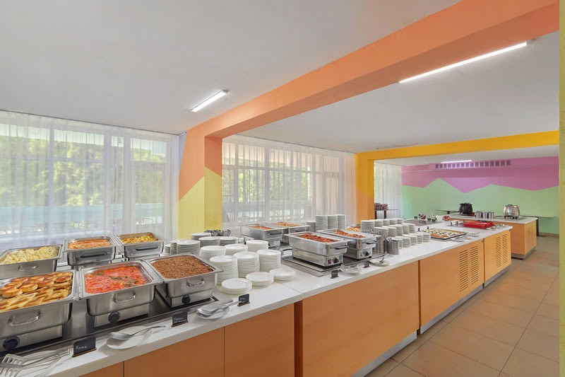 Столовая в здании клуба-столовой