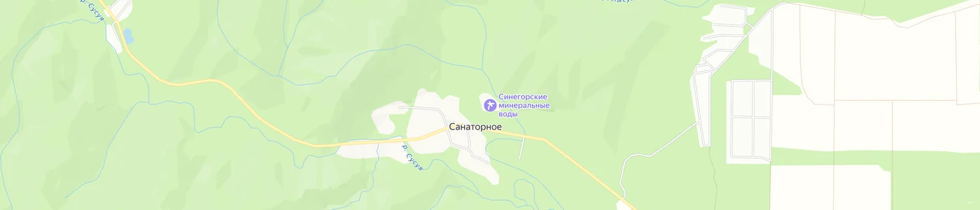 Карта: Синегорские минеральные воды