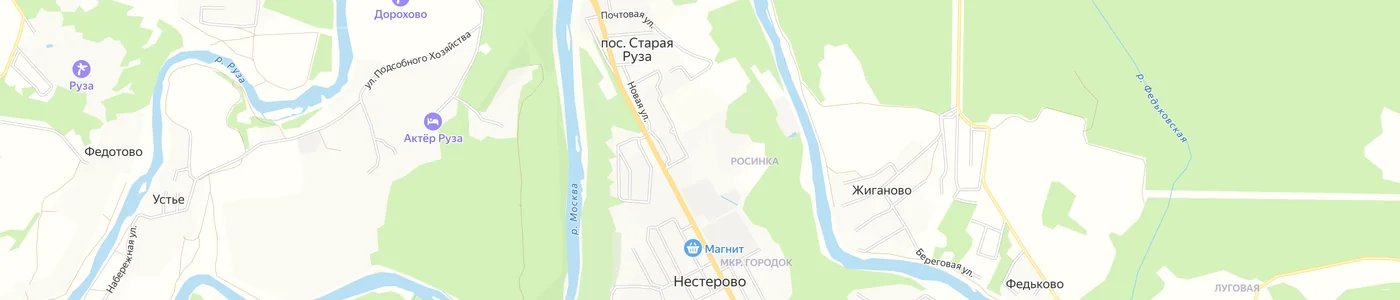 Карта: Старая Руза