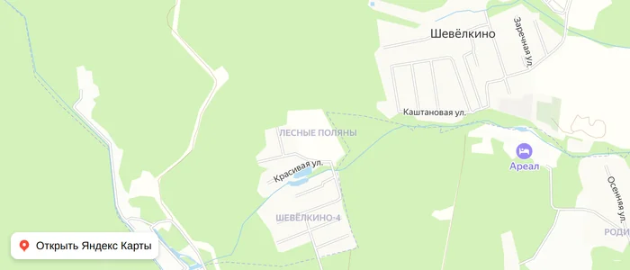 Карта: Лесные поляны