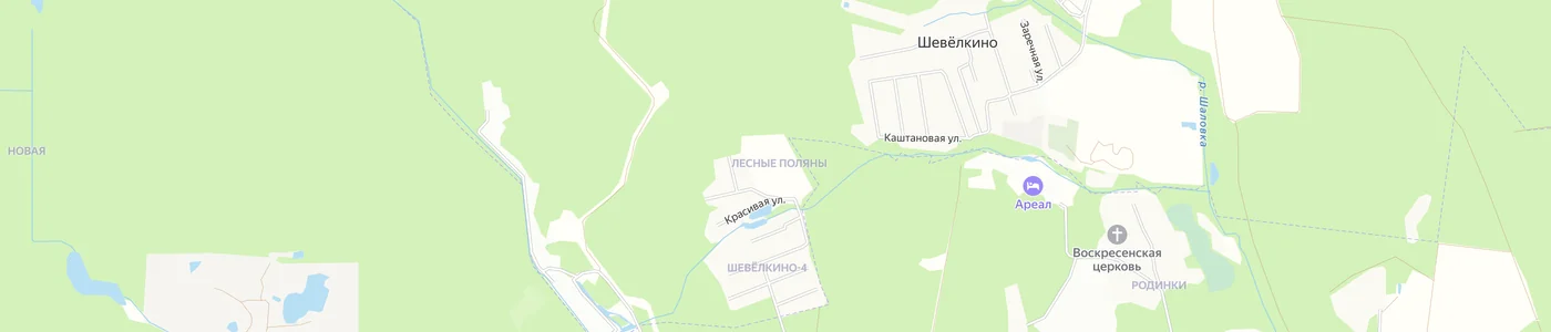 Карта: Лесные поляны