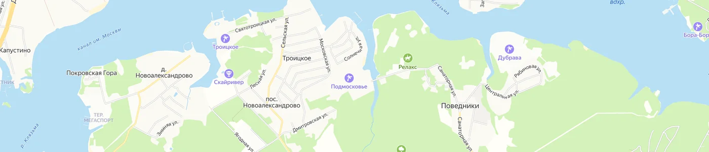 Карта: Подмосковье