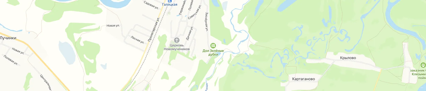 Карта: Зелёные дубки