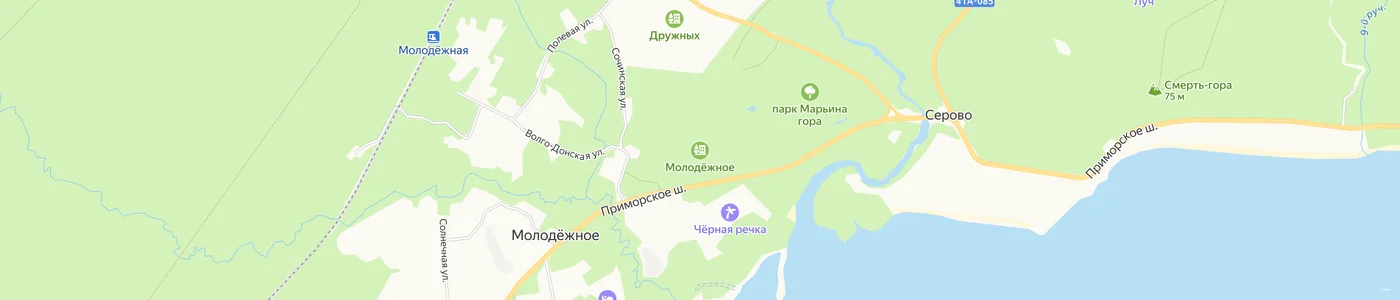 Карта: Молодёжное