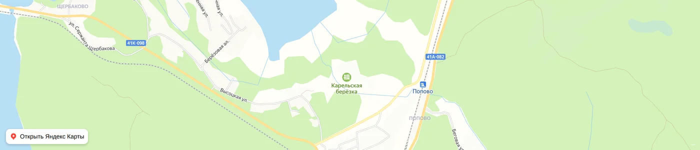 Карта: Карельская берёзка